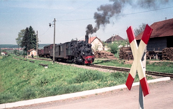 DB 99 7201 rangiert in Krumbach (Mosbach - Mudau)